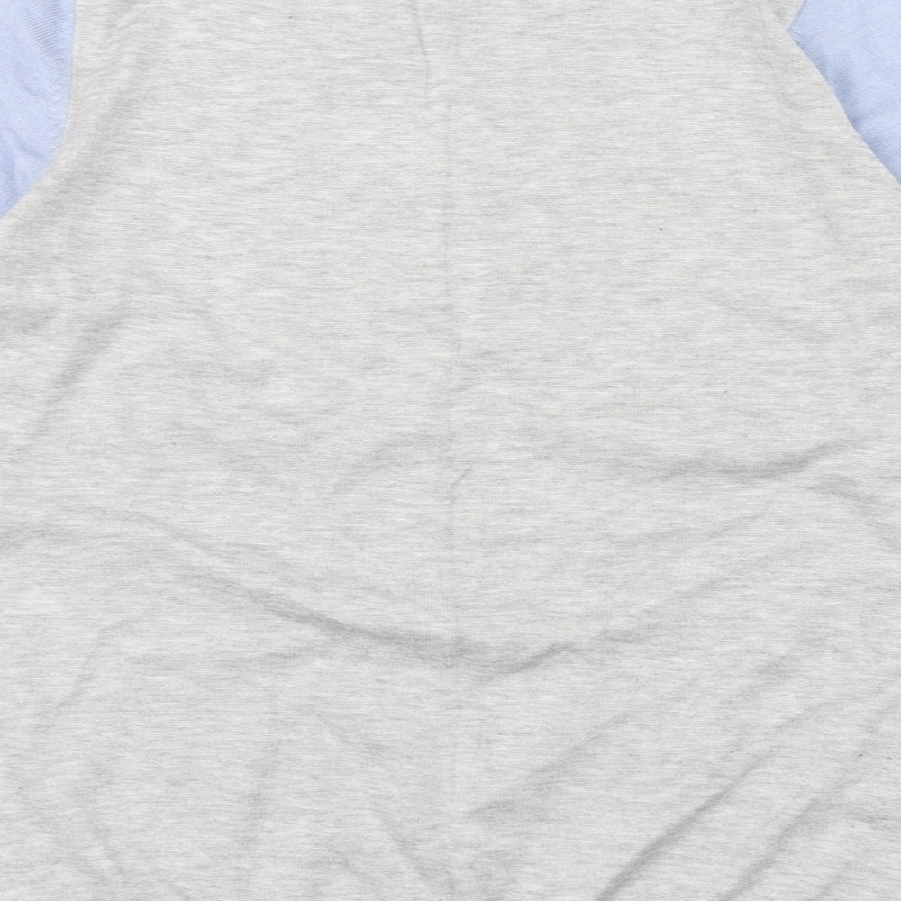 M&Co Womens Blue Round Neck Viscose Pullover Jumper Size M