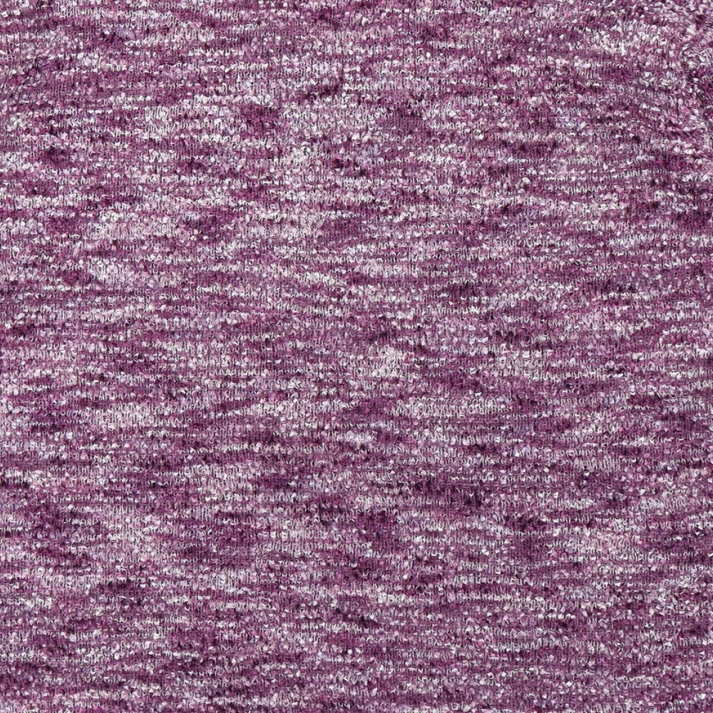 Bonmarché Womens Purple Scoop Neck Polyester Pullover Jumper Size L
