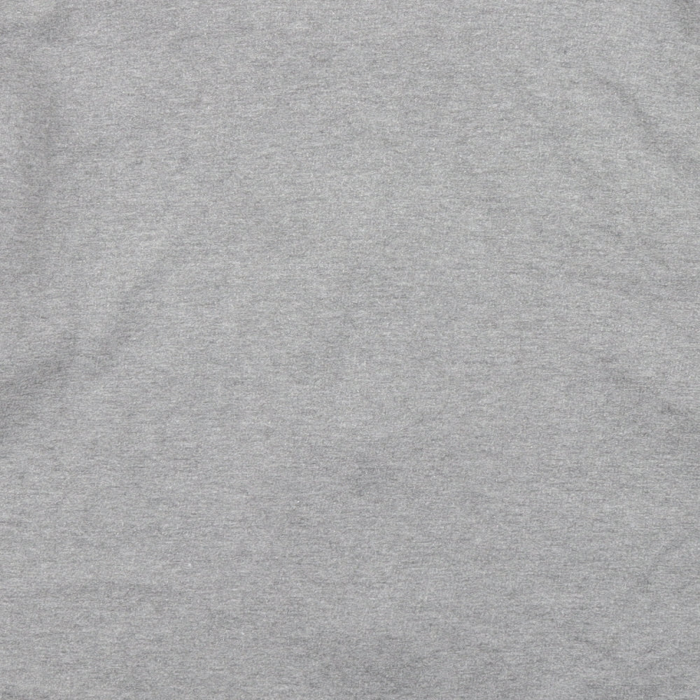 Classics Womens Grey Cotton Full Zip Sweatshirt Size L