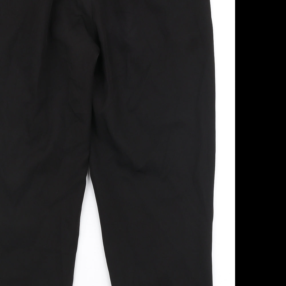 New Look Womens Black Polyester Dress Pants Trousers Size 14 L27 in Regular Zip