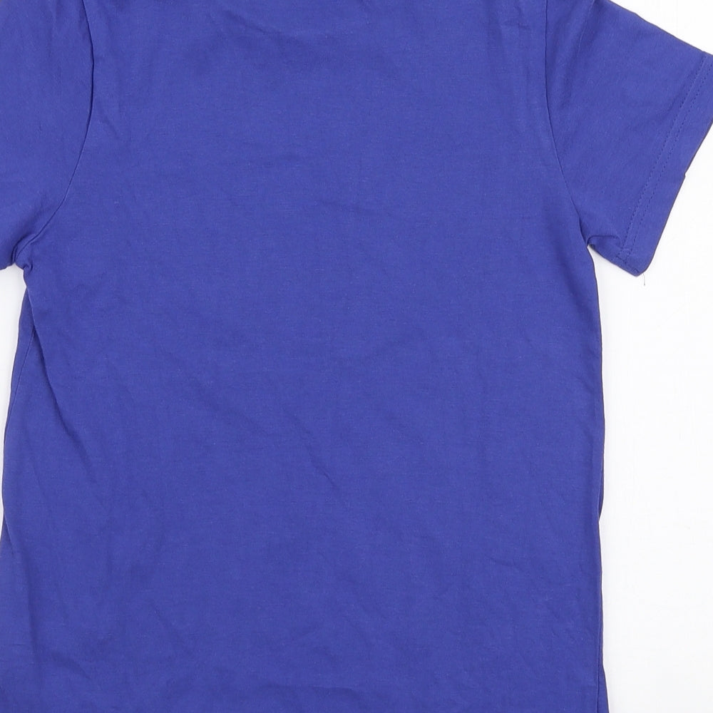 Hihawo Boys Blue 100% Cotton Jersey T-Shirt Size 10 Years Round Neck Pullover - Surfing monsters