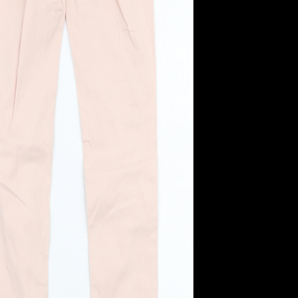NEXT Girls Pink Cotton Skinny Jeans Size 10 Years Slim Zip