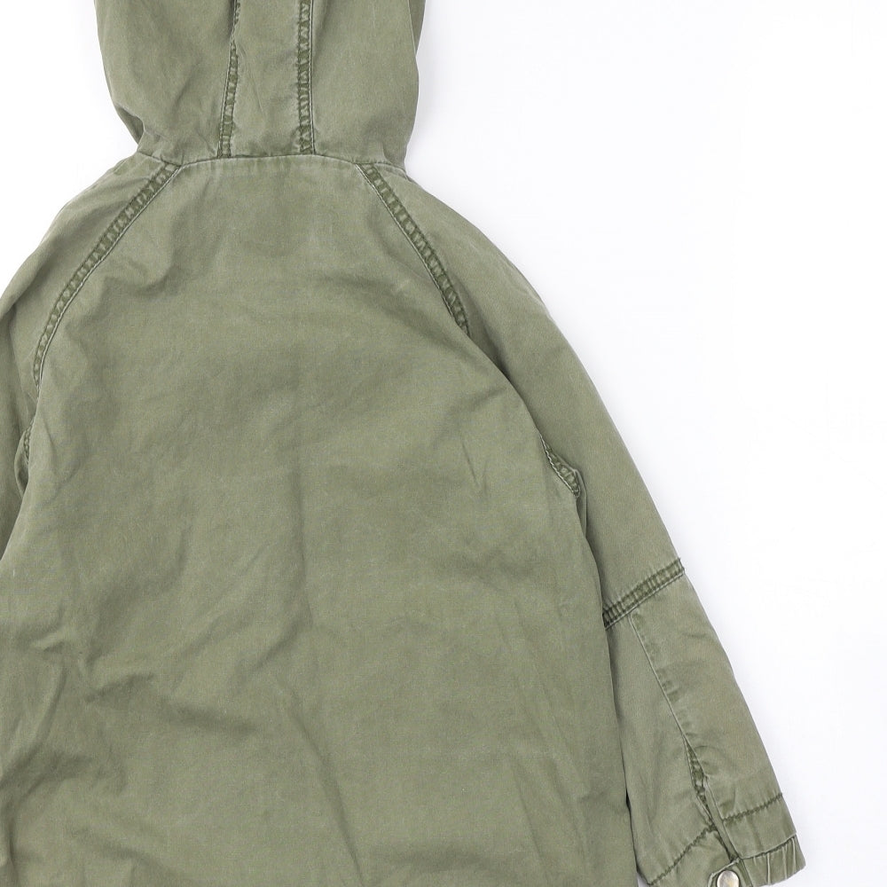 NEXT Girls Green Track Jacket Coat Size 6 Years Zip