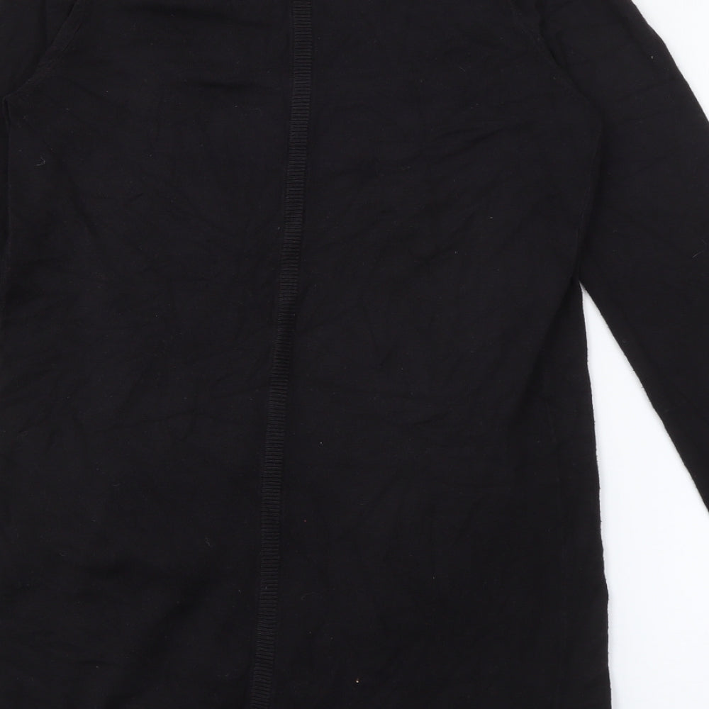 TU Womens Black V-Neck Viscose Cardigan Jumper Size 8