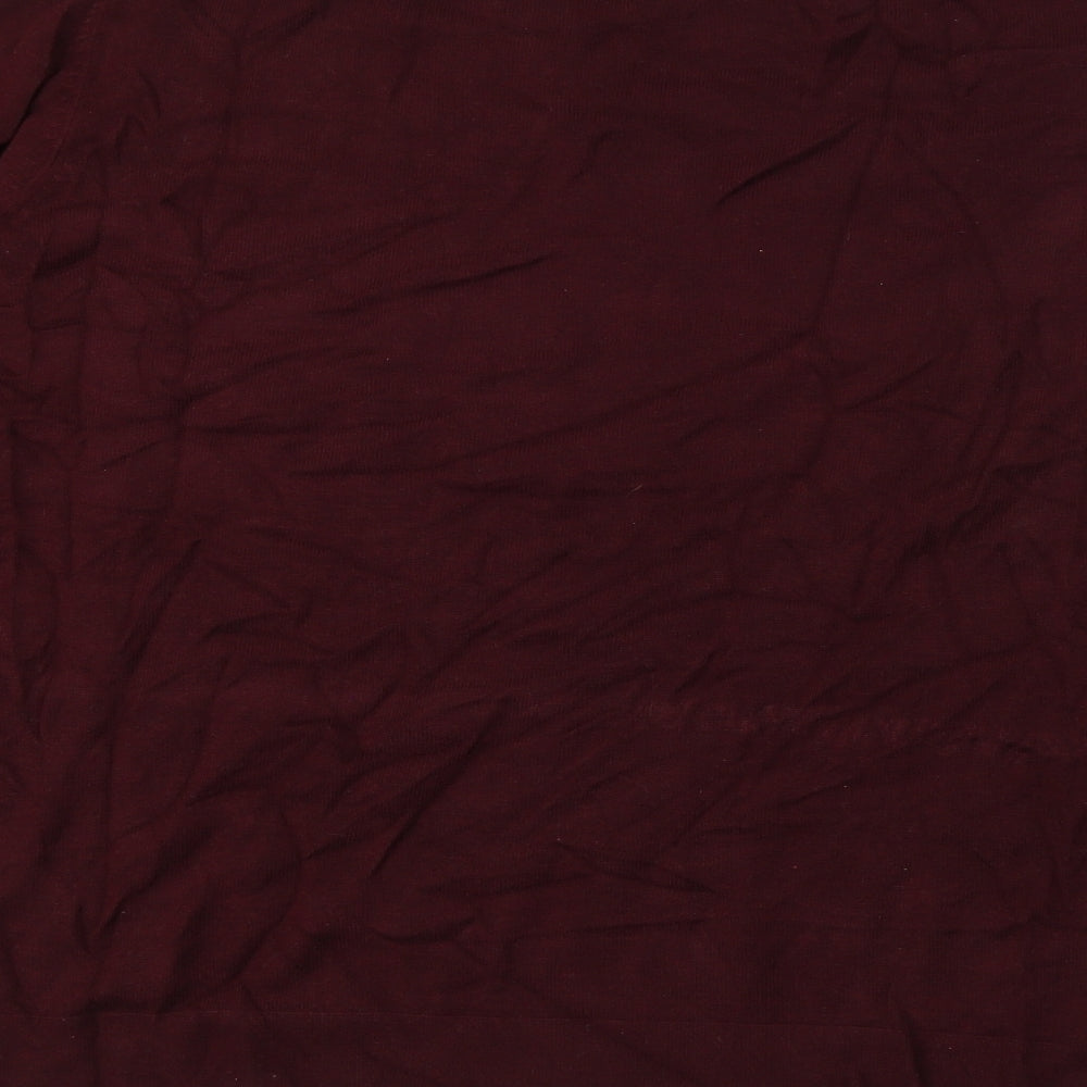 Street One Womens Red Crew Neck Viscose Pullover Jumper Size 16