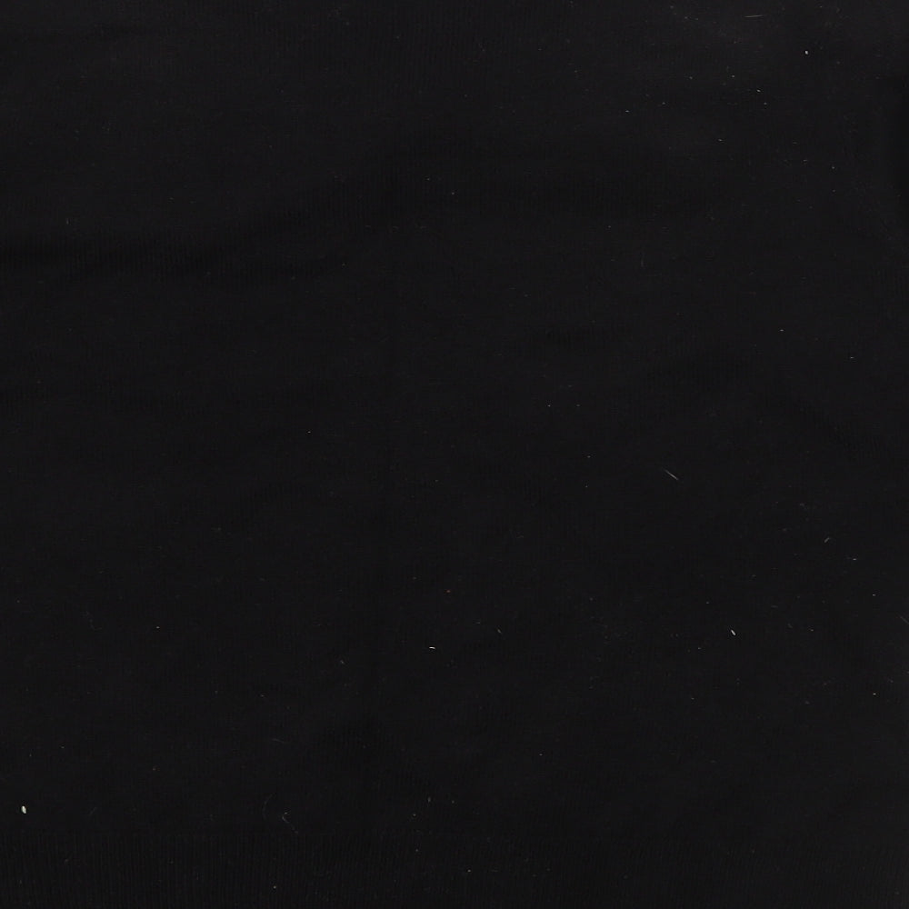 Per Una Womens Black Round Neck Acrylic Pullover Jumper Size 10