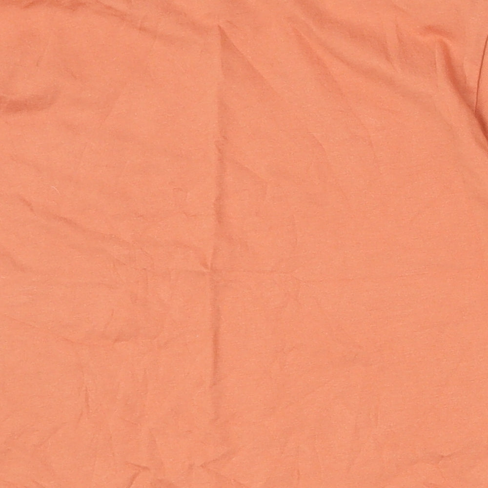 Matalan Girls Orange 100% Cotton Basic T-Shirt Size 10 Years Round Neck Pullover