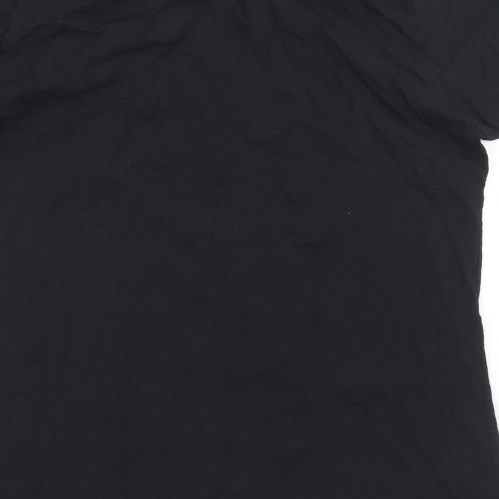 Fruit of the Loom Womens Black Cotton Basic T-Shirt Size XL Crew Neck - Mean Girls, Fetch