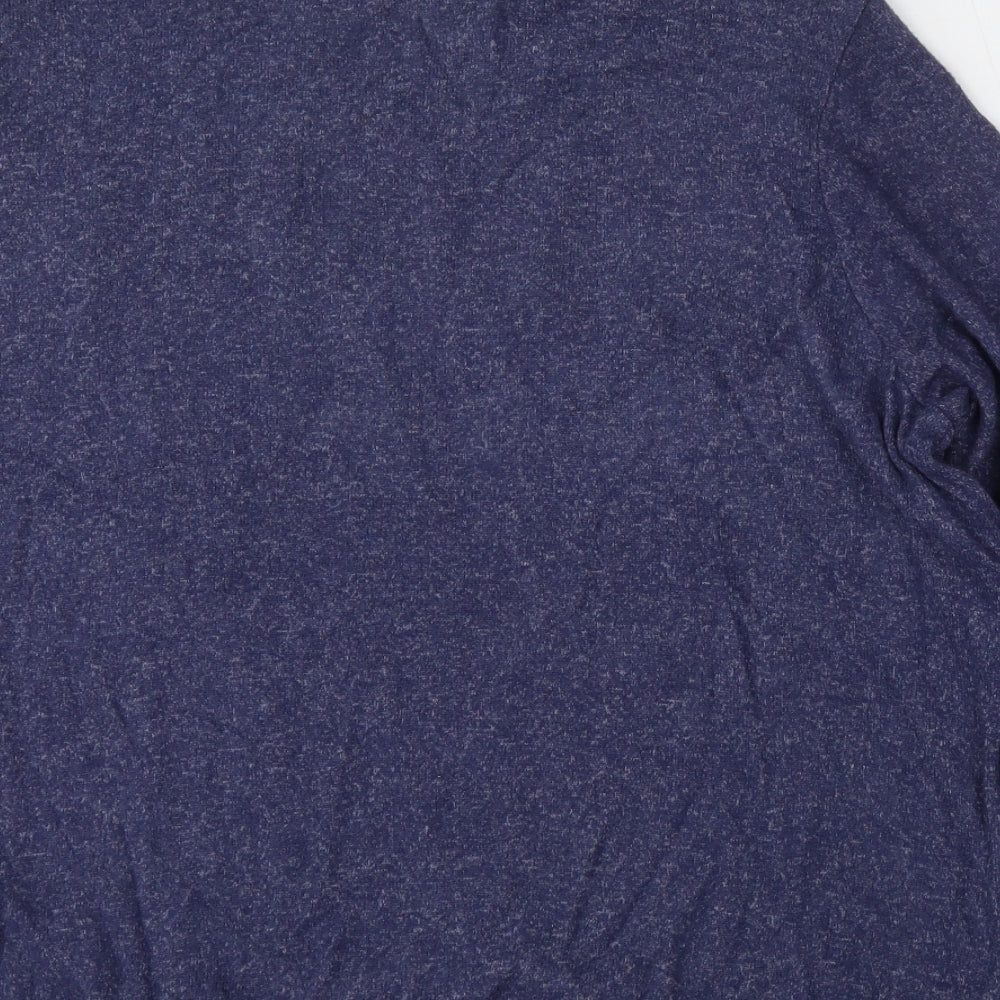 George Womens Blue Round Neck Viscose Pullover Jumper Size 8