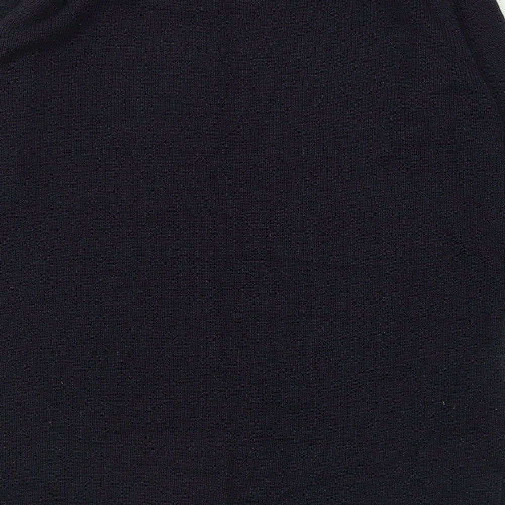 Joie De Vivre Womens Blue Crew Neck Acrylic Pullover Jumper Size M