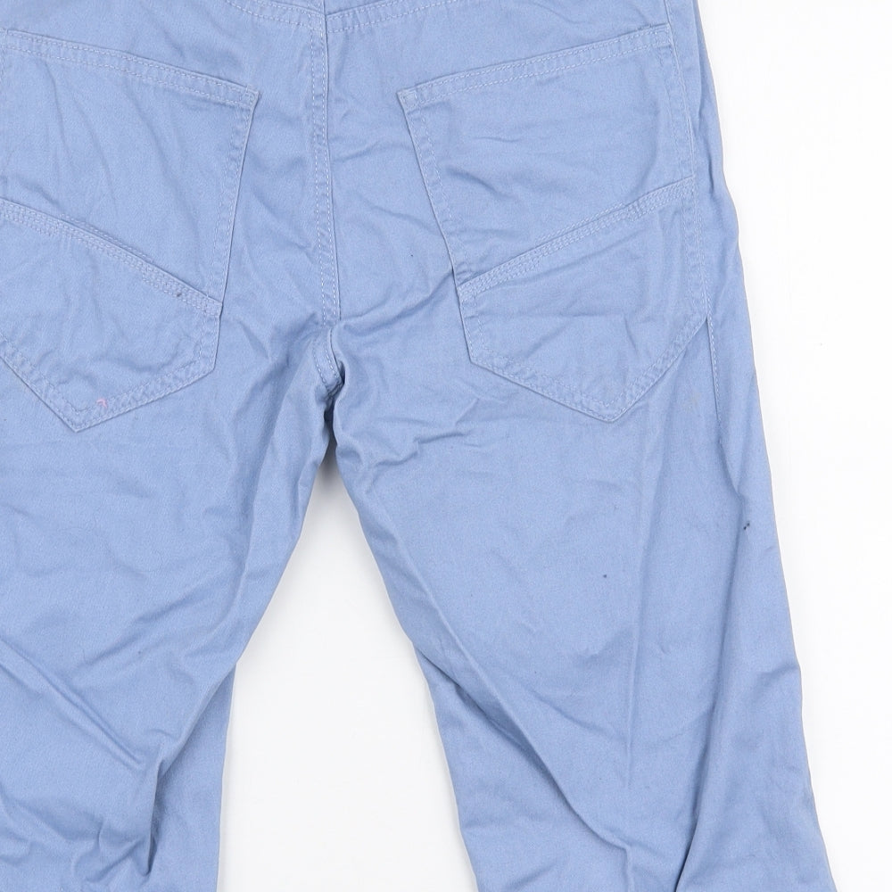 Cedar Wood State Mens Blue Cotton Chino Shorts Size 28 in L14 in Regular Zip