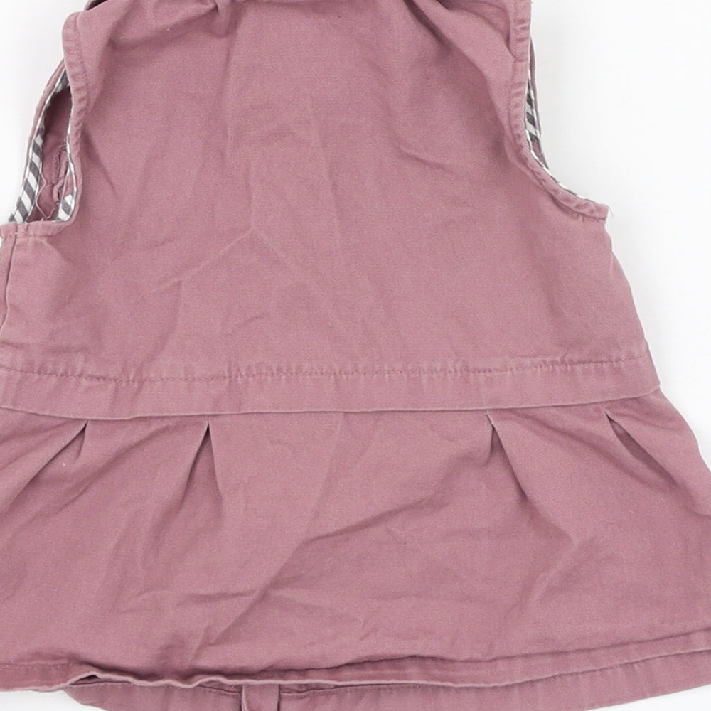 Isaac Mizrahi Girls Purple Cotton A-Line Size 12 Months Collared Zip