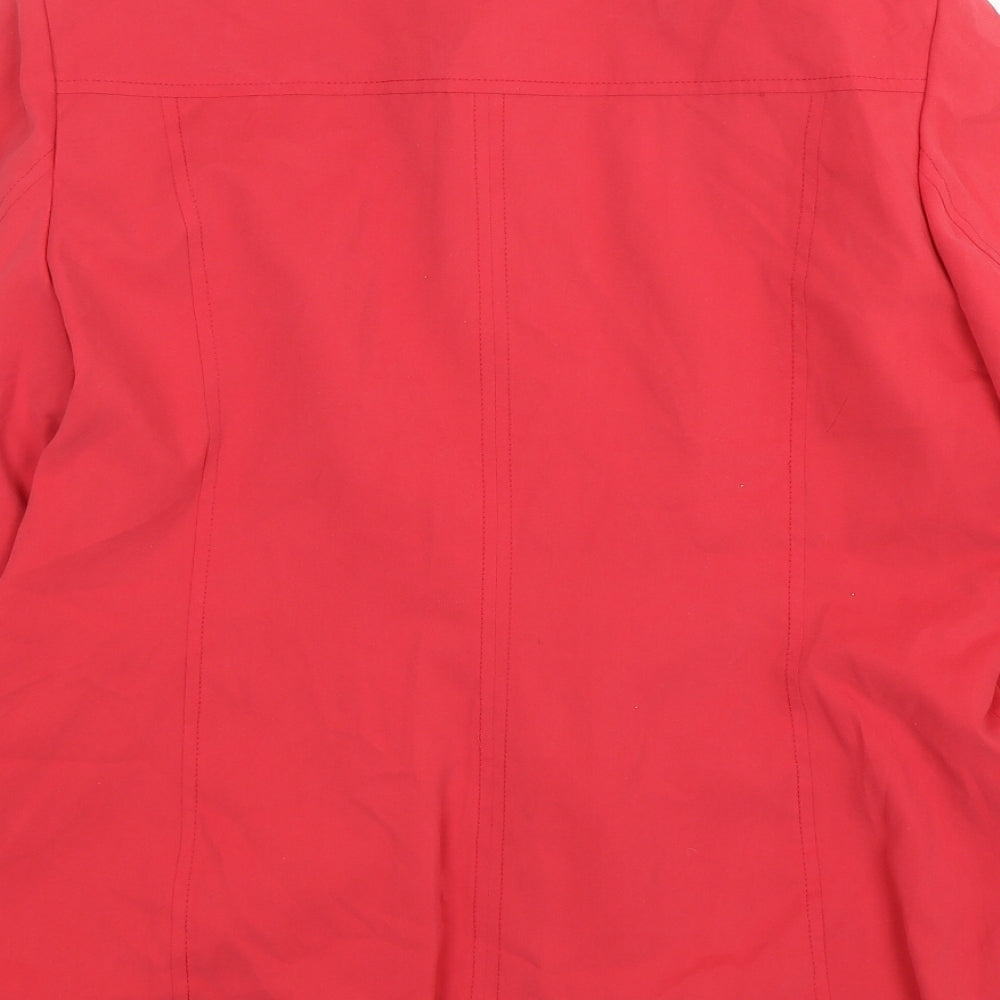 Marks and Spencer Womens Red Jacket Size 14 Button