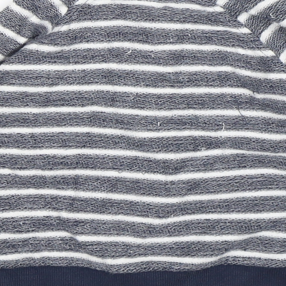 Anka Boys Blue Striped Jacket Size 12-18 Months Zip