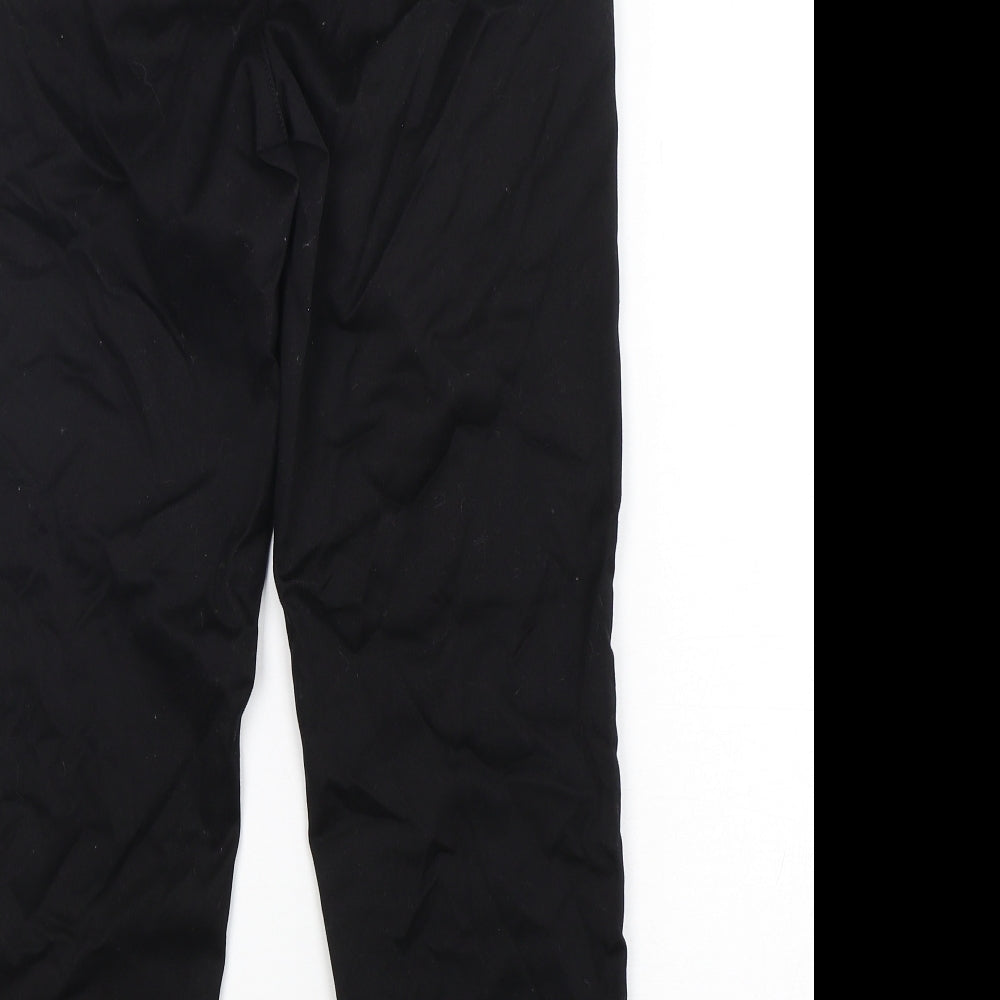 Croft & Barrow Womens Black Cotton Trousers Size S L28 in Regular