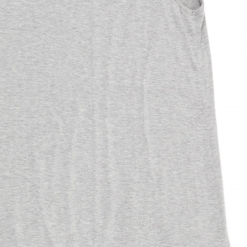 Atmosphere Womens Grey Viscose Trapeze & Swing Size 12 Scoop Neck Pullover