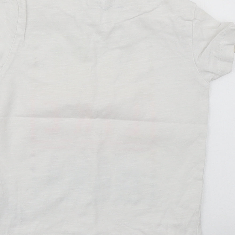NEXT Baby White 100% Cotton Basic T-Shirt Size 18-24 Months Round Neck Pullover
