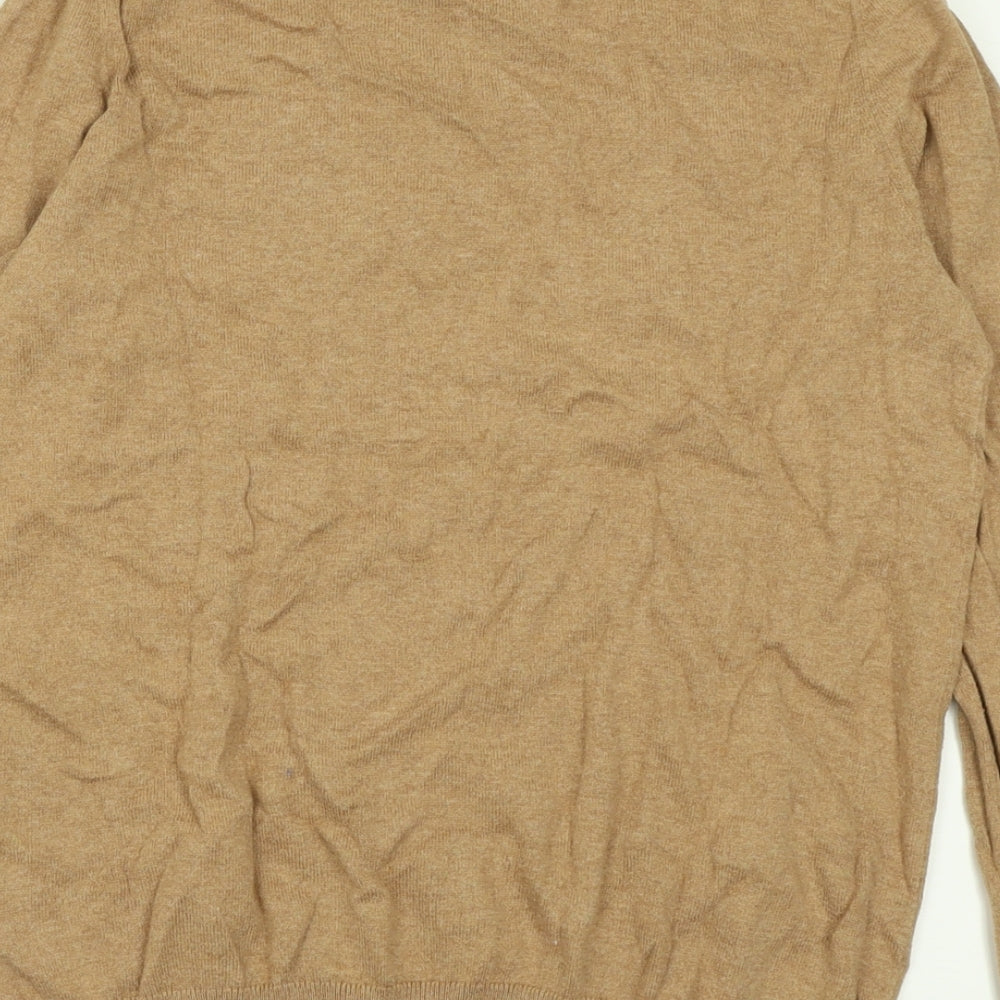 Gap Womens Brown Crew Neck Cotton Pullover Jumper Size S