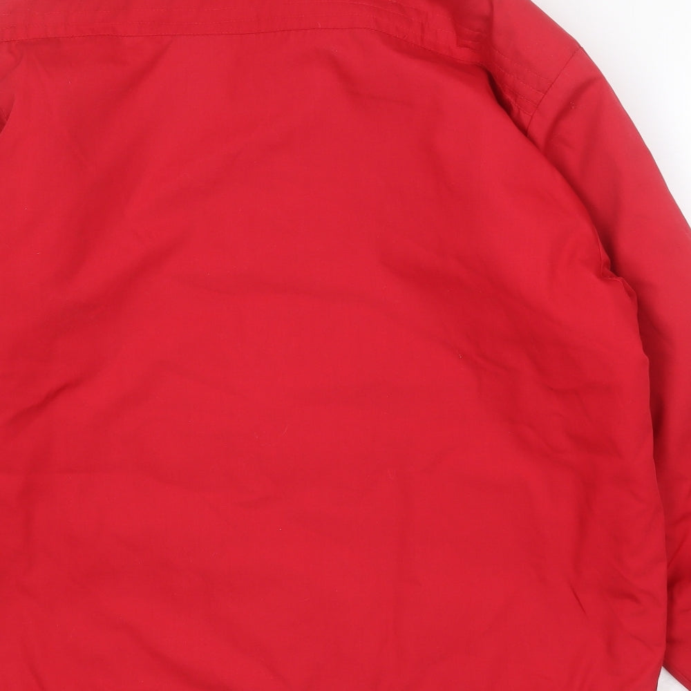 Eleganze Womens Red Pea Coat Coat Size S Zip