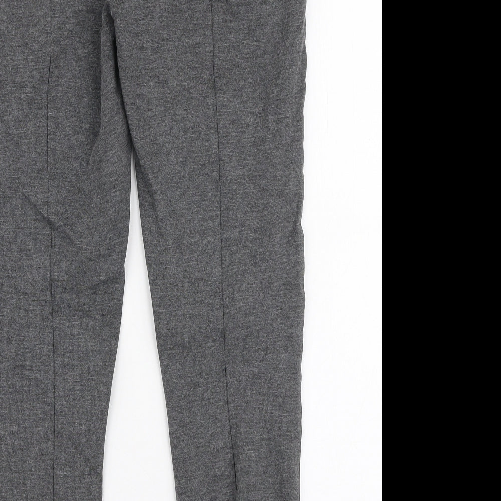 ESMARA Womens Grey Polyester Capri Leggings Size S L24 in