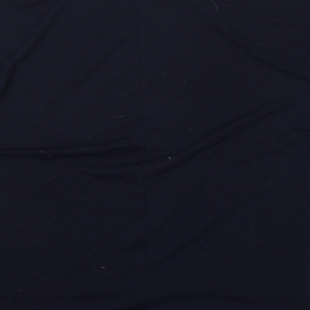 Bella + Canvas Womens Blue Round Neck Polyester Pullover Jumper One Size