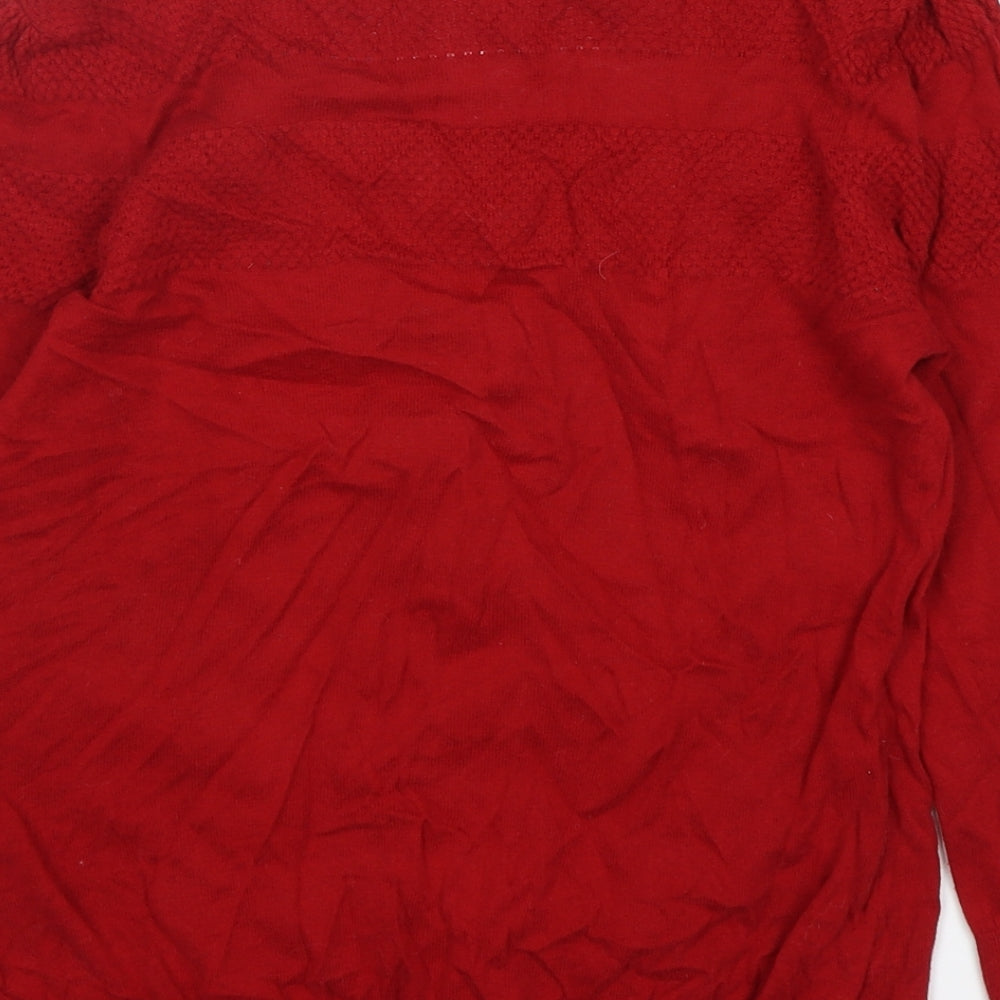 NEXT Womens Multicoloured Round Neck Cotton Pullover Jumper Size 12