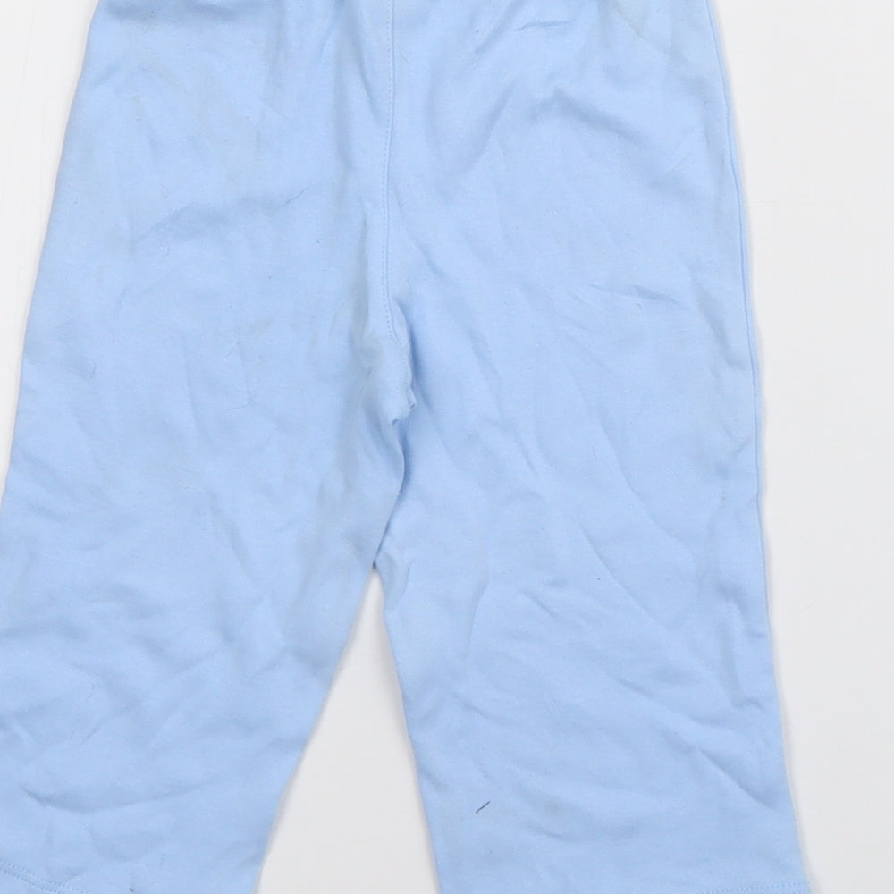 Carters Baby Blue Cotton Jogger Trousers Size 12 Months