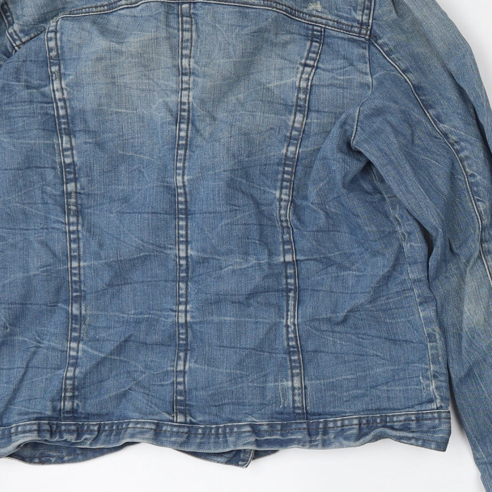 Dorothy Perkins Womens Blue Jacket Size 12 Button