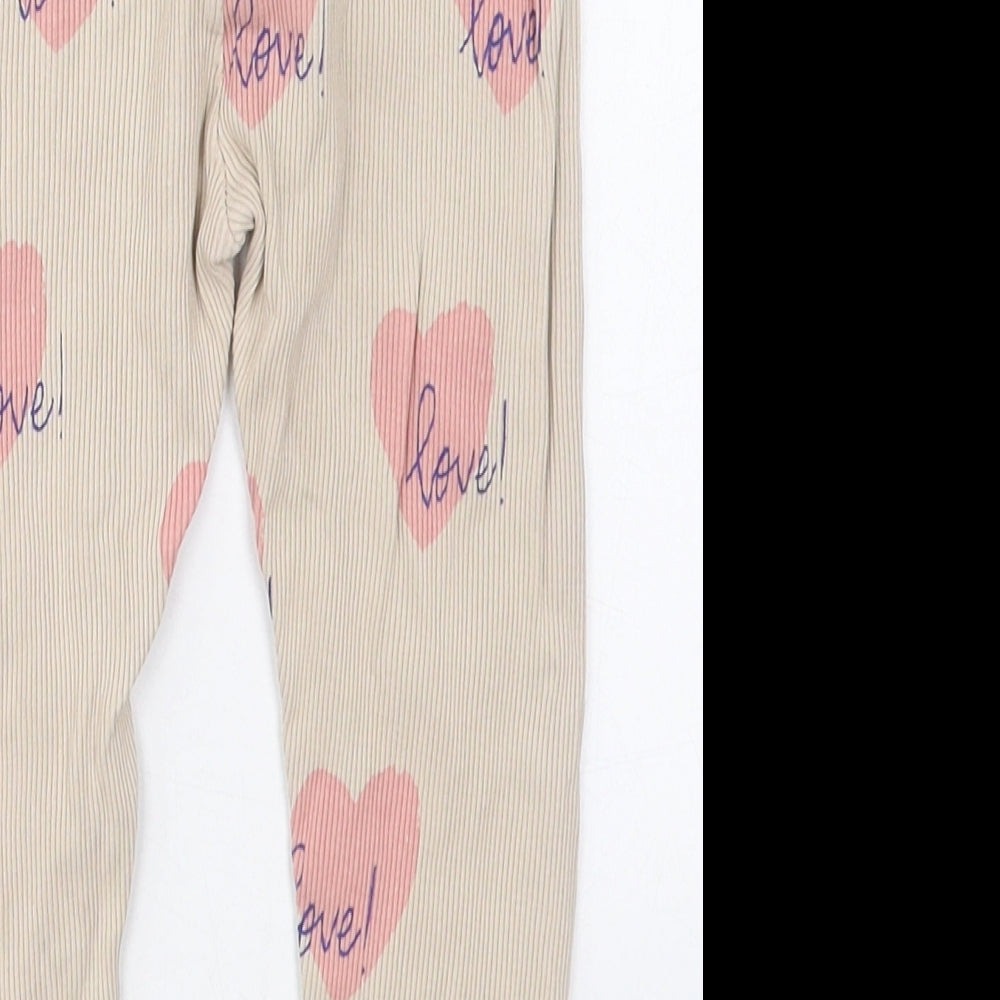 Zara Girls Beige Cotton Carrot Trousers Size 2-3 Years Regular - Love