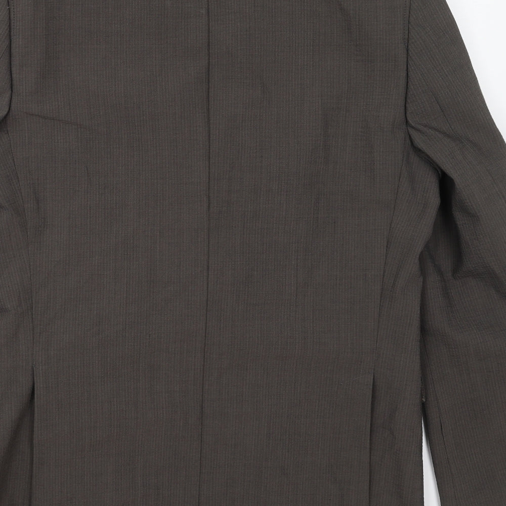Strokesman Mens Brown Wool Jacket Suit Jacket Size 40