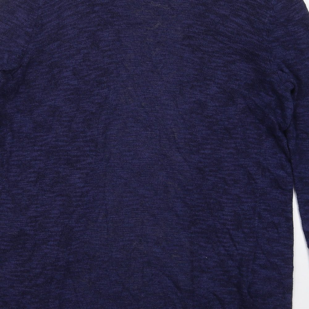 Gap Womens Blue V-Neck Cotton Cardigan Jumper Size S