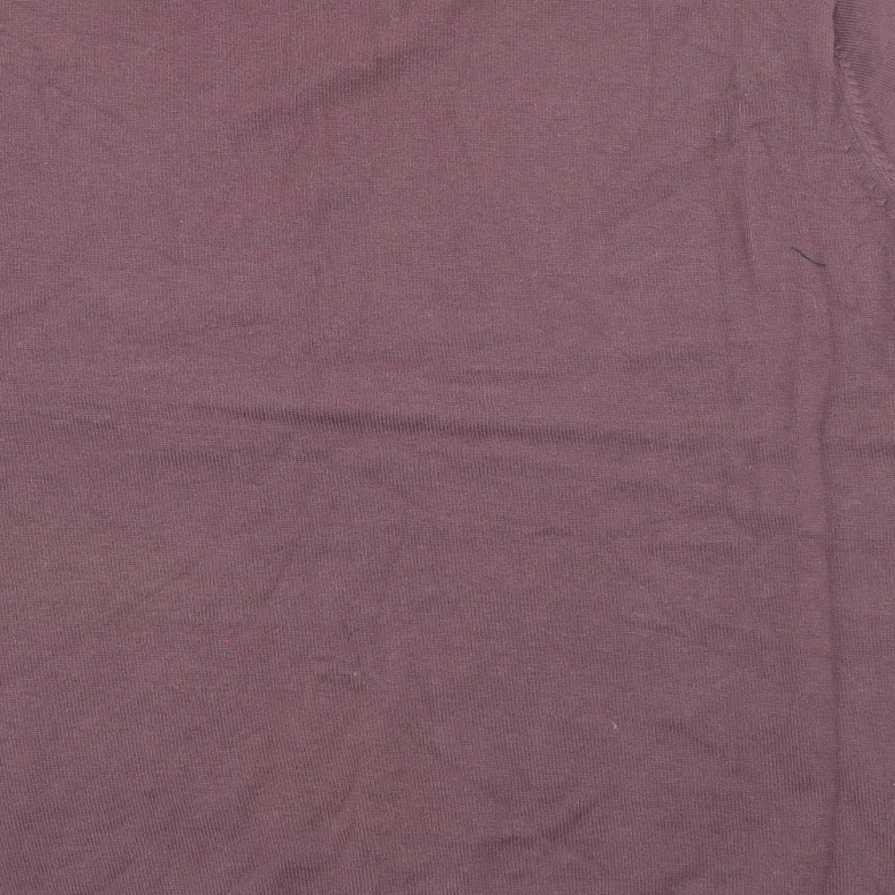 your 6th sense Womens Purple Round Neck Cotton Pullover Jumper Size M