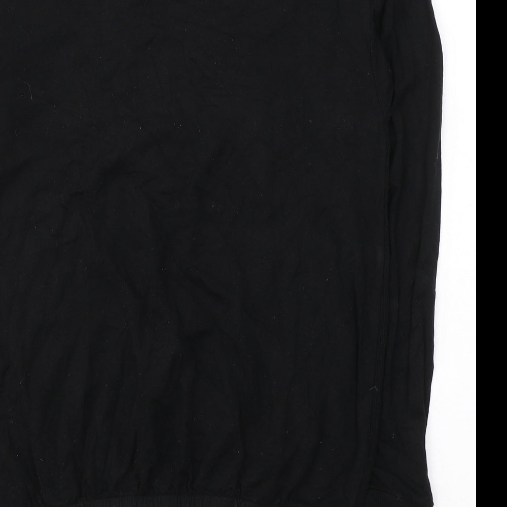 F&F Womens Black Viscose Pullover Sweatshirt Size 6 Pullover