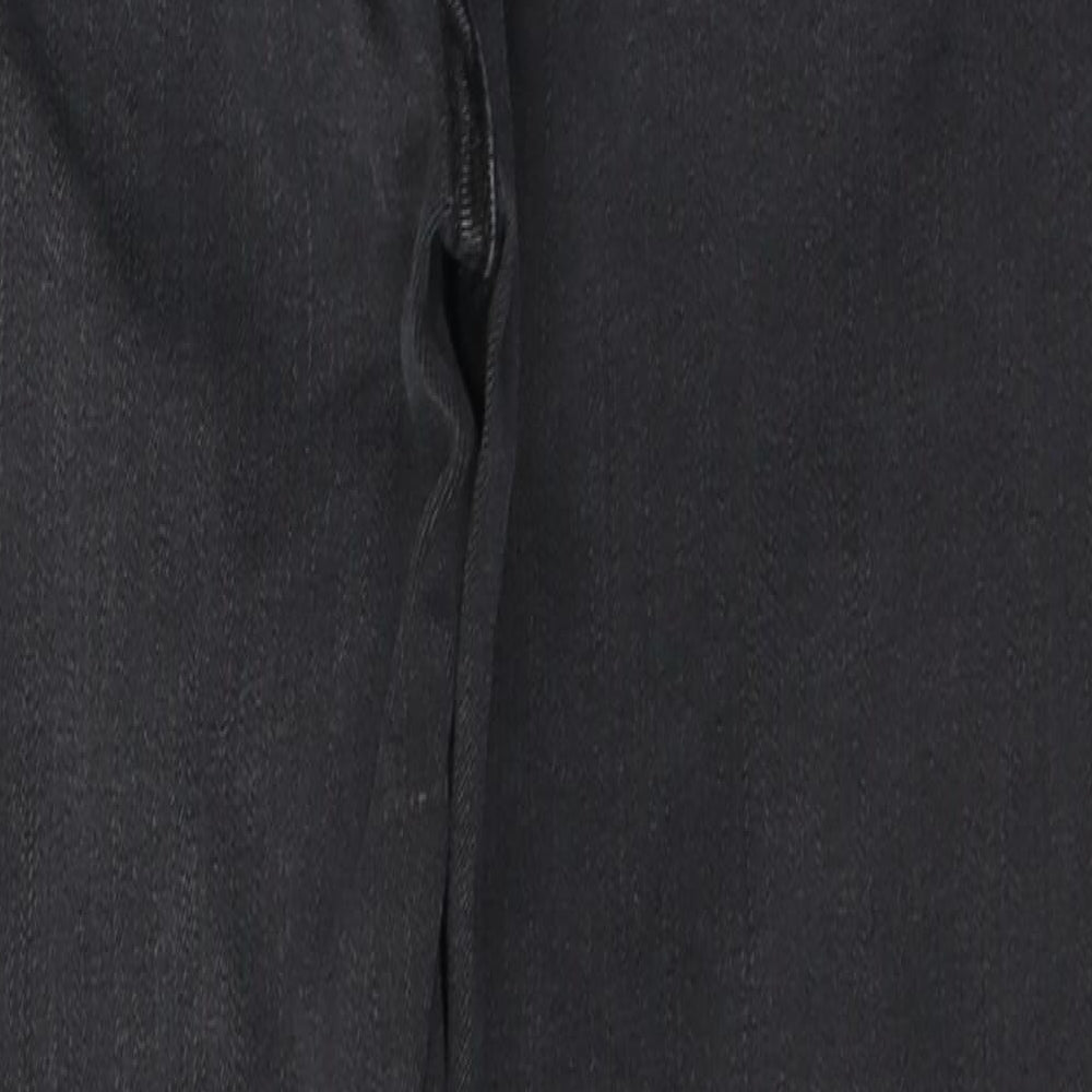 Mirella Womens Black Cotton Cropped Jeans Size 24 in L24 in Regular Button