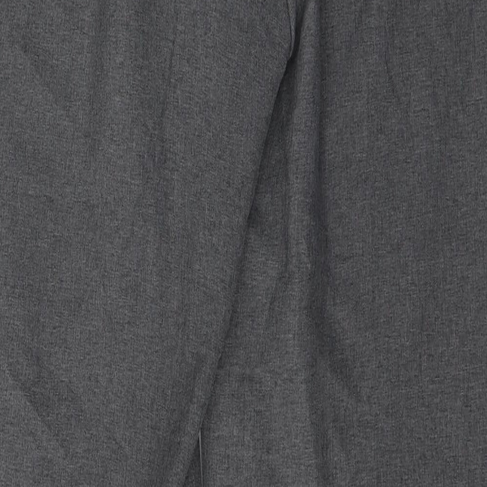 Atmosphere Womens Grey Polyester Trousers Size 10 L31 in Regular Button