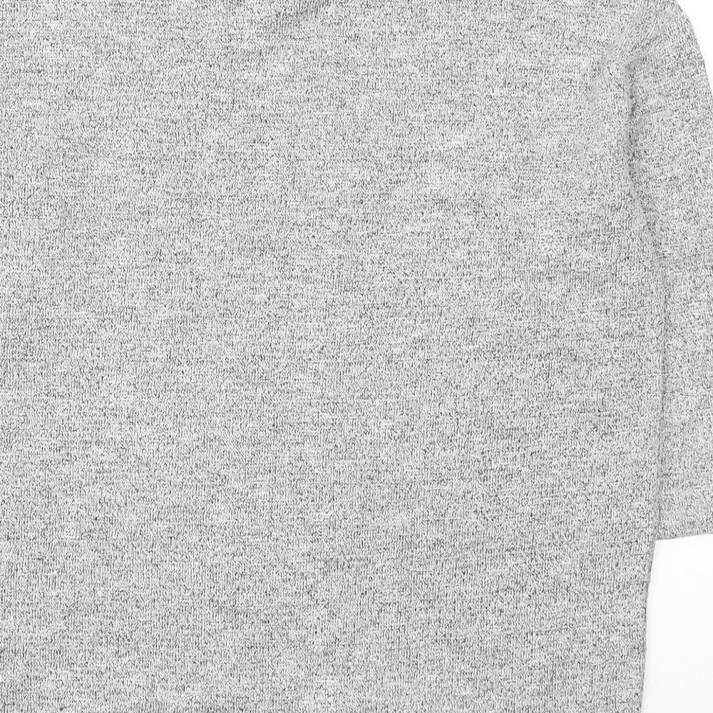 TU Womens Grey Round Neck Viscose Pullover Jumper Size 12