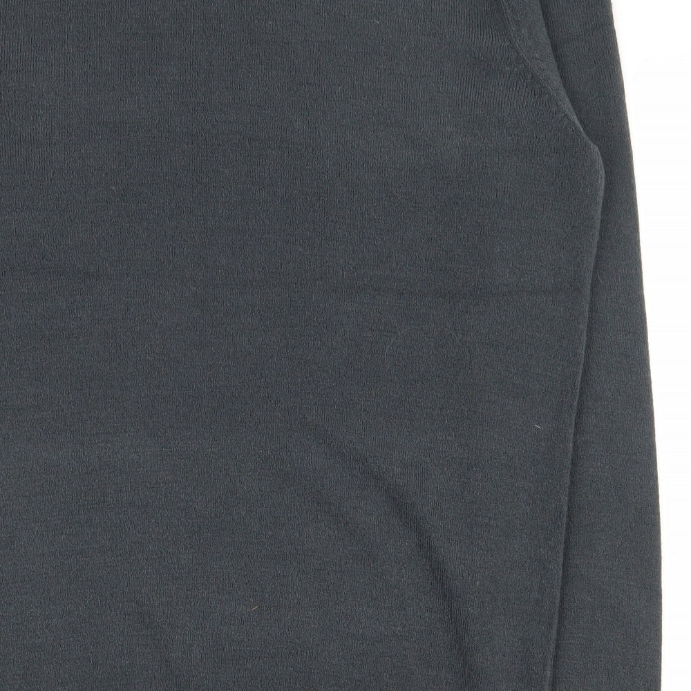 Originals Mens Grey V-Neck Acrylic Pullover Jumper Size L