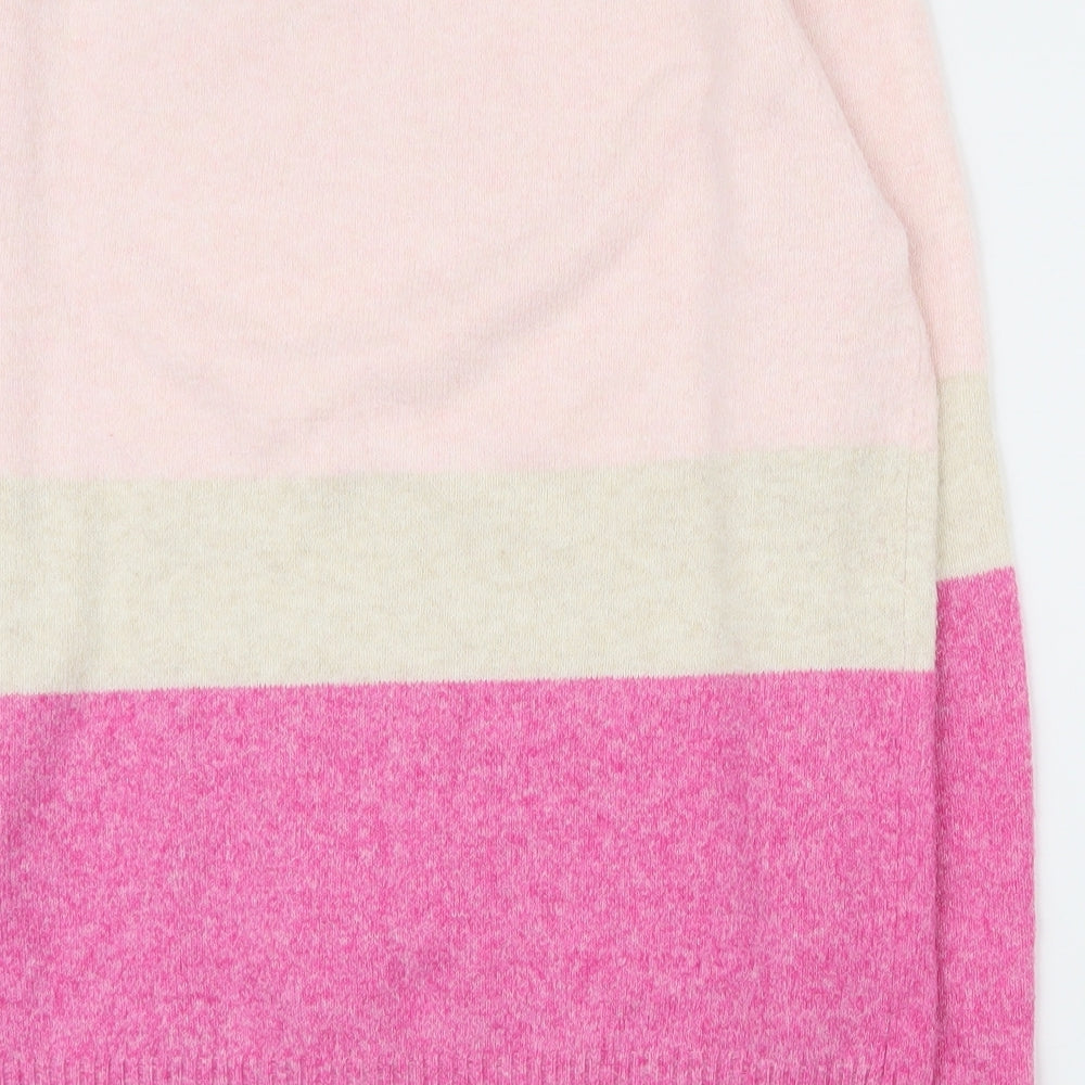 VERO MODA Womens Multicoloured Round Neck Polyester Pullover Jumper Size M
