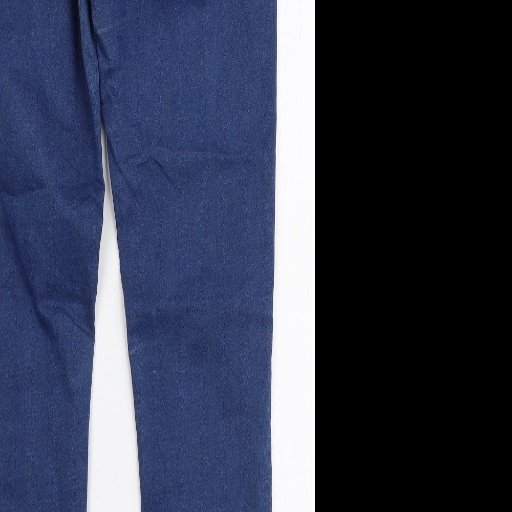 Marks & Spencer Womens Blue Cotton Jegging Jeans Size 10 L29 in Slim