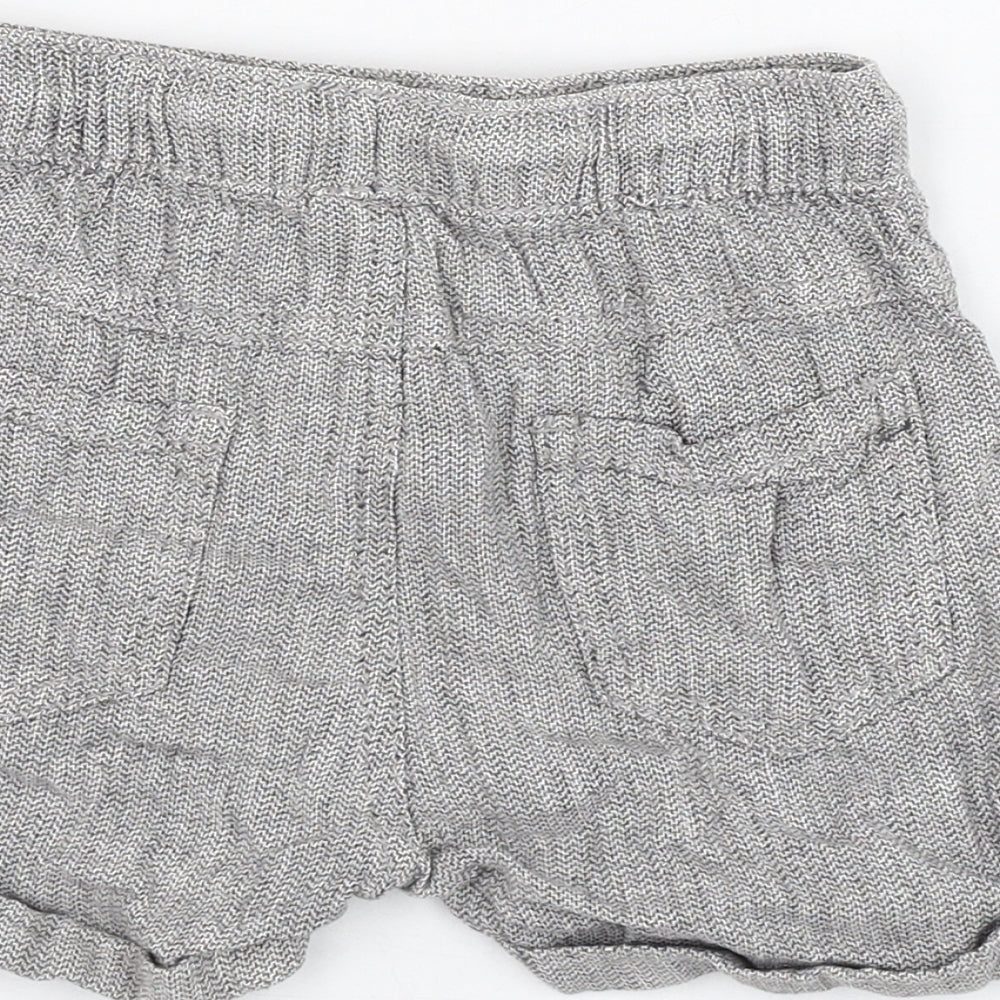 Next Boys Grey Linen Cropped Trousers Size 12-18 Months Pullover