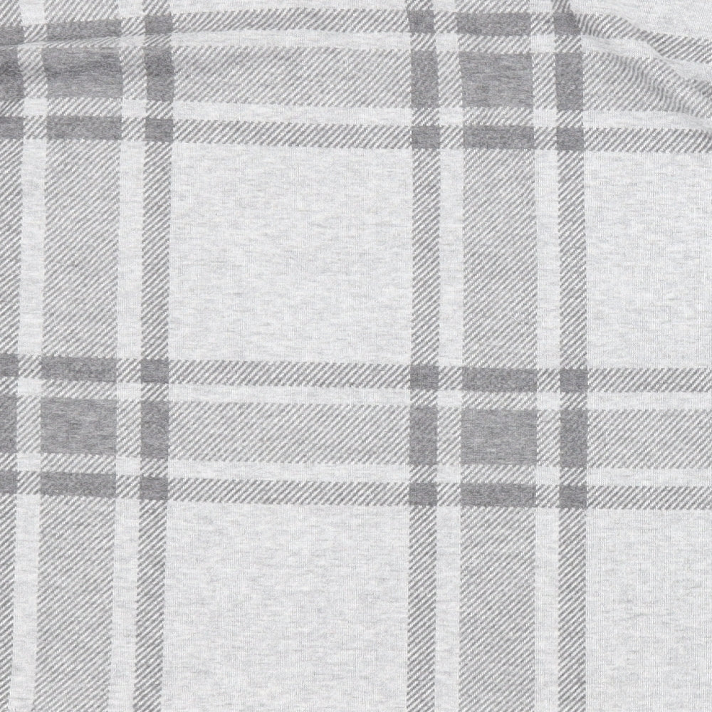 Marks & Spencer Womens Grey Plaid Polyester Pullover Sweatshirt Size 18 Pullover