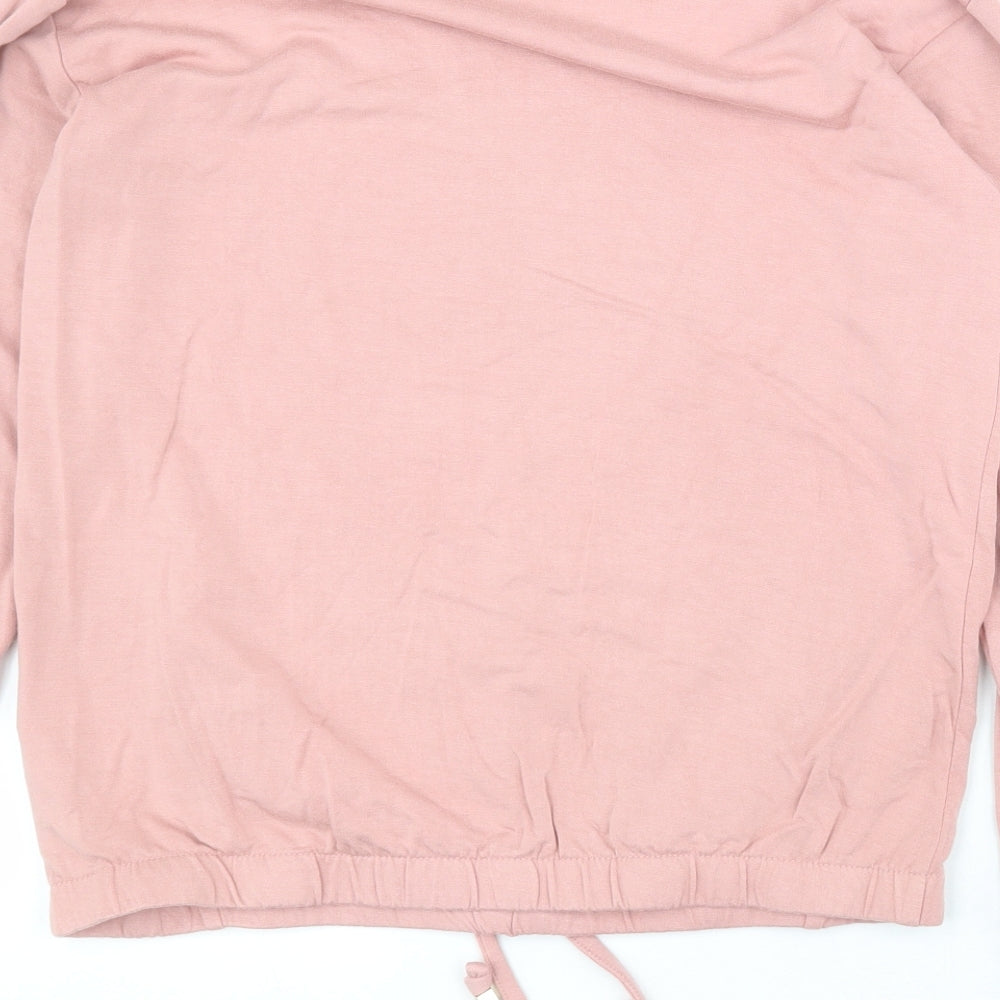 F&F Womens Pink Viscose Pullover Sweatshirt Size 6 Pullover