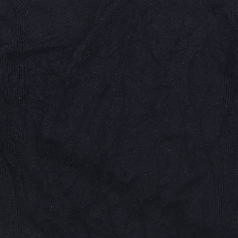 Dorothy Perkins Womens Blue Crew Neck Nylon Pullover Jumper Size 18