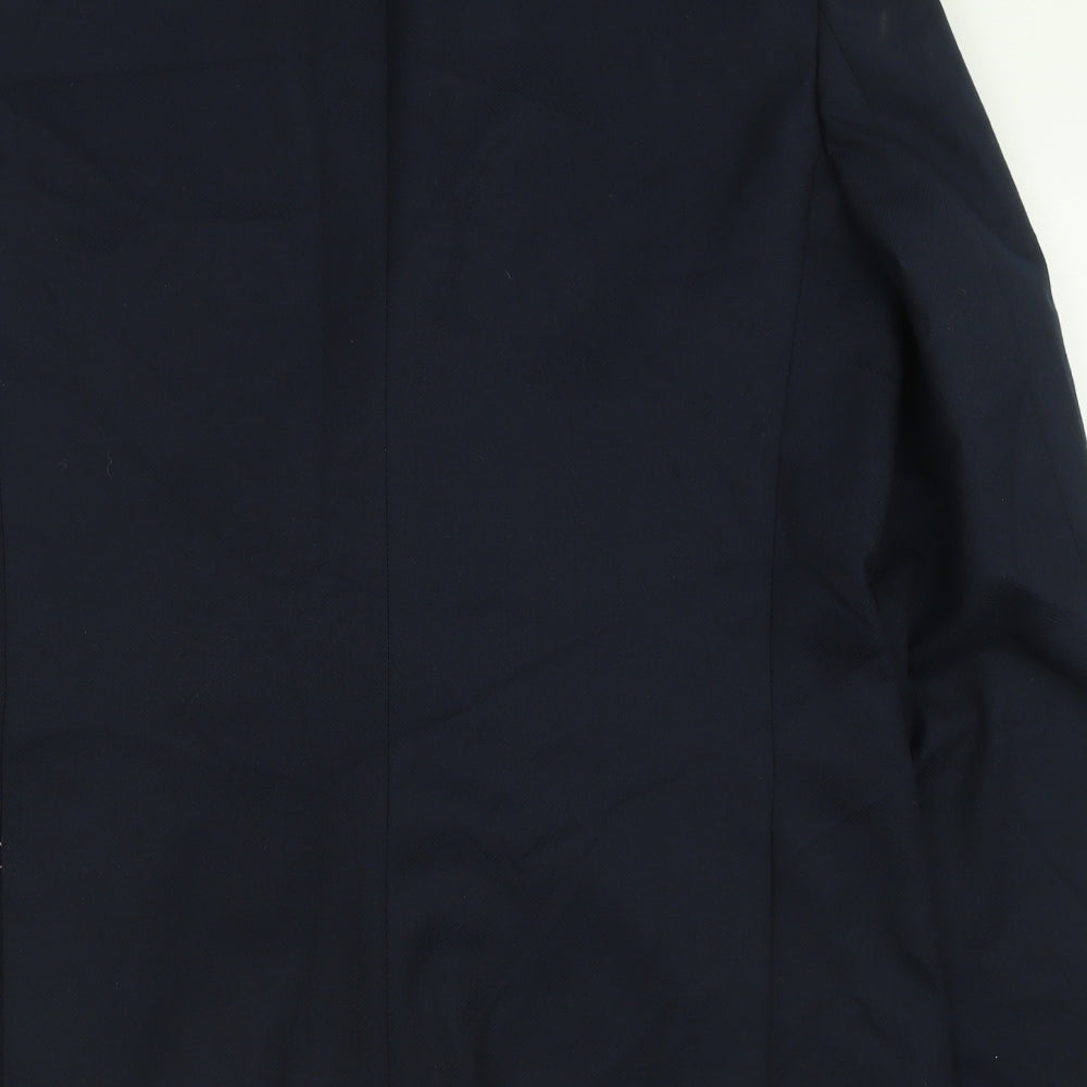 Cedarwood State Mens Blue Polyester Jacket Suit Jacket Size 42