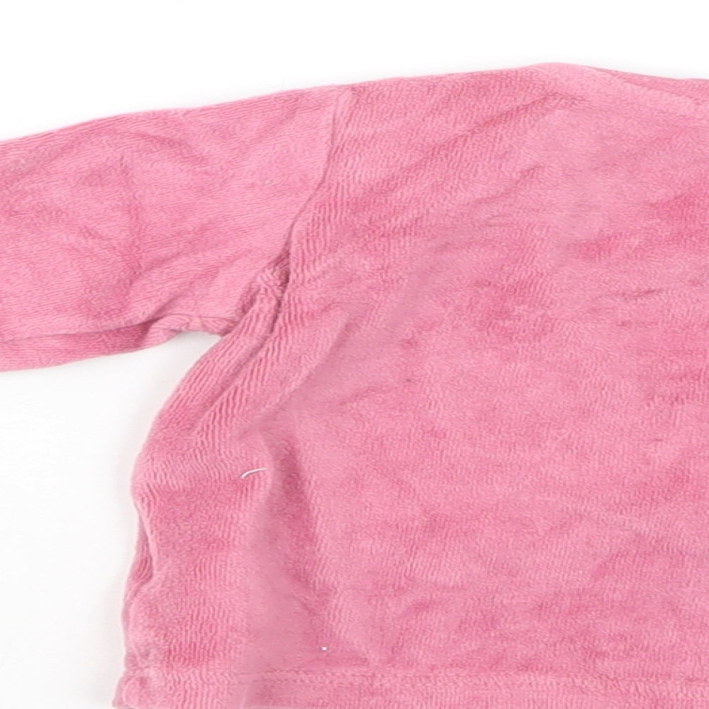 Lupilu Baby Pink Cotton Pullover Jumper Size 3-6 Months Snap - Cute