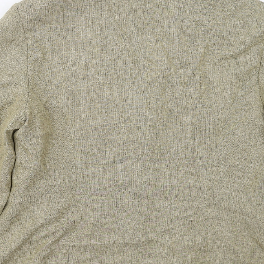 Wallis Womens Beige Polyester Jacket Suit Jacket Size 14