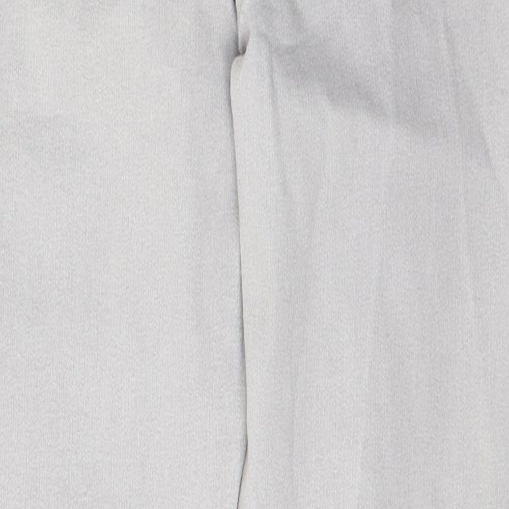 Marks & Spencer Womens Grey Cotton Skinny Jeans Size 12 L25 in Slim Button