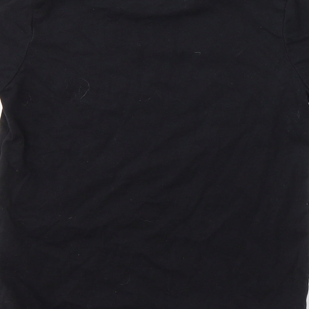 George Boys Black Cotton Basic T-Shirt Size 2-3 Years Round Neck Pullover - Cool Bro