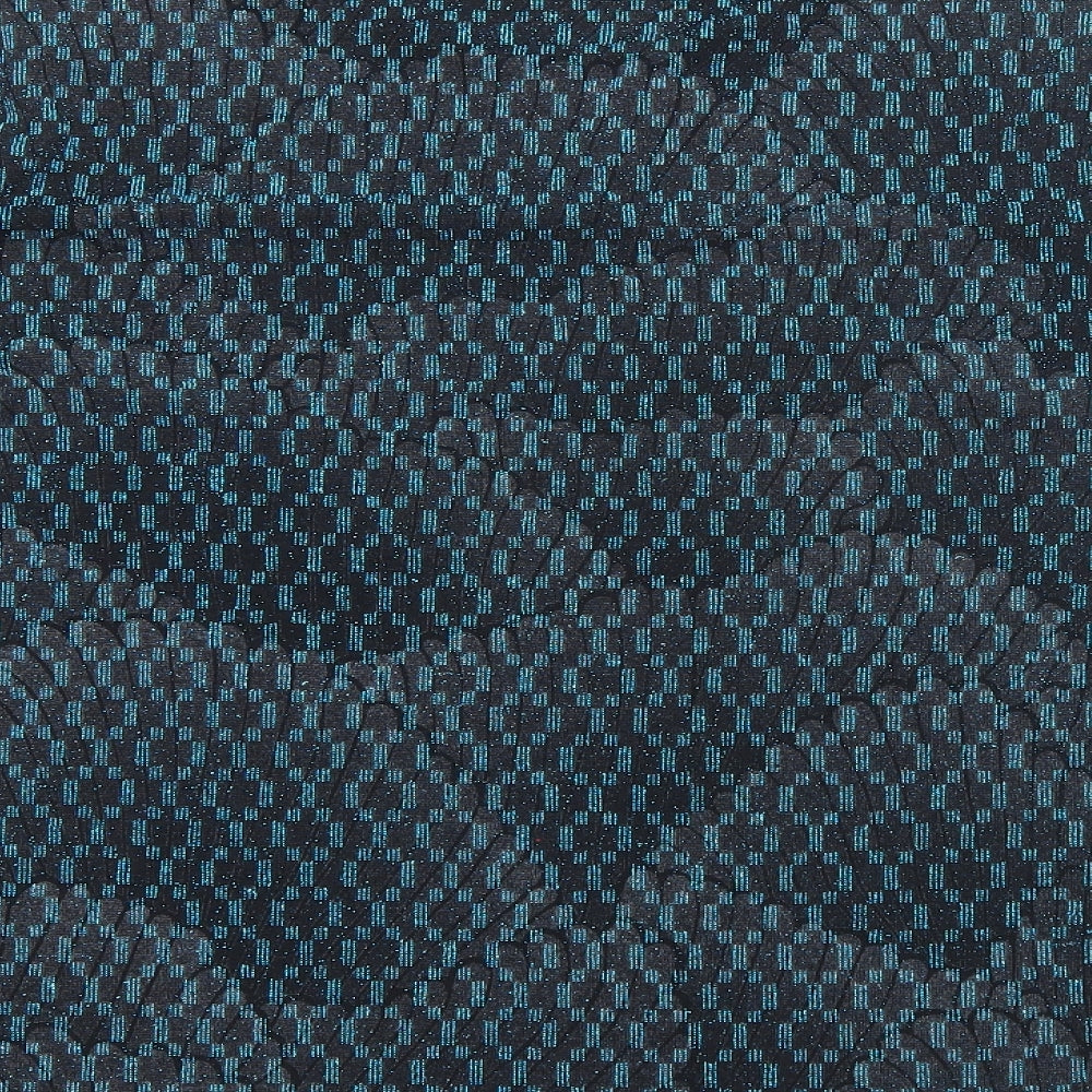 Bassini Womens Blue Round Neck Geometric Nylon Pullover Jumper Size 16