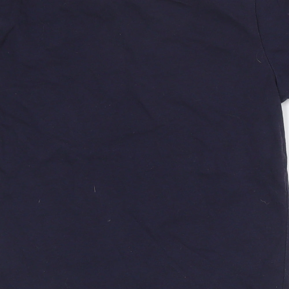 Primark Boys Blue 100% Cotton Basic T-Shirt Size 3-4 Years Round Neck Pullover
